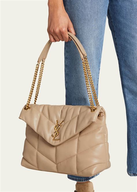 ysl medium loulou beige|ysl loulou puffer bag large.